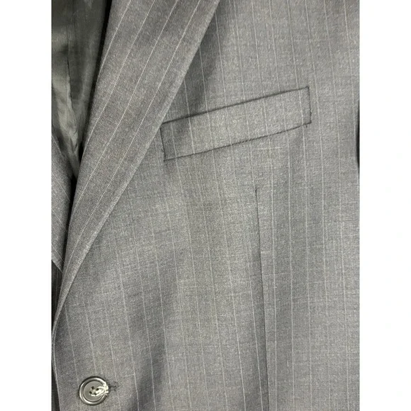 Lauren Ralph Lauren Dark Gray Blazer Mens Sz 44R 2 Button Wool Sport Coat Jacket - Picture 5 of 16